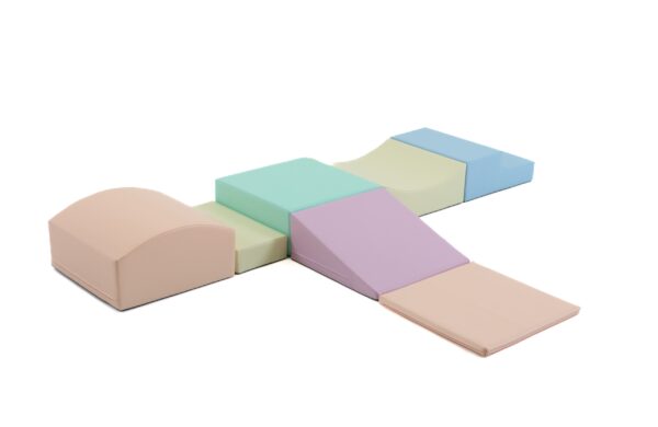 iglu-littlecrawler-pastel-30567606.jpg Soft Play 7 Foam Block Set - Light Pastel Little Crawler