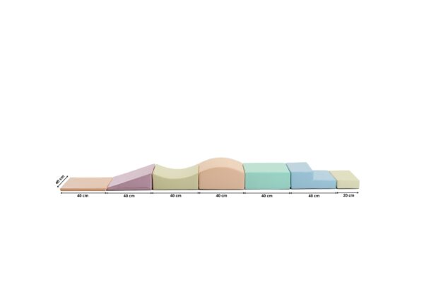 iglu-littlecrawler-pastel-a97ffeb2.jpg Soft Play 7 Foam Block Set - Light Pastel Little Crawler
