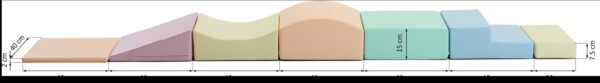 iglu-littlecrawler-pastel-b8108be7.jpg Soft Play 7 Foam Block Set - Light Pastel Little Crawler