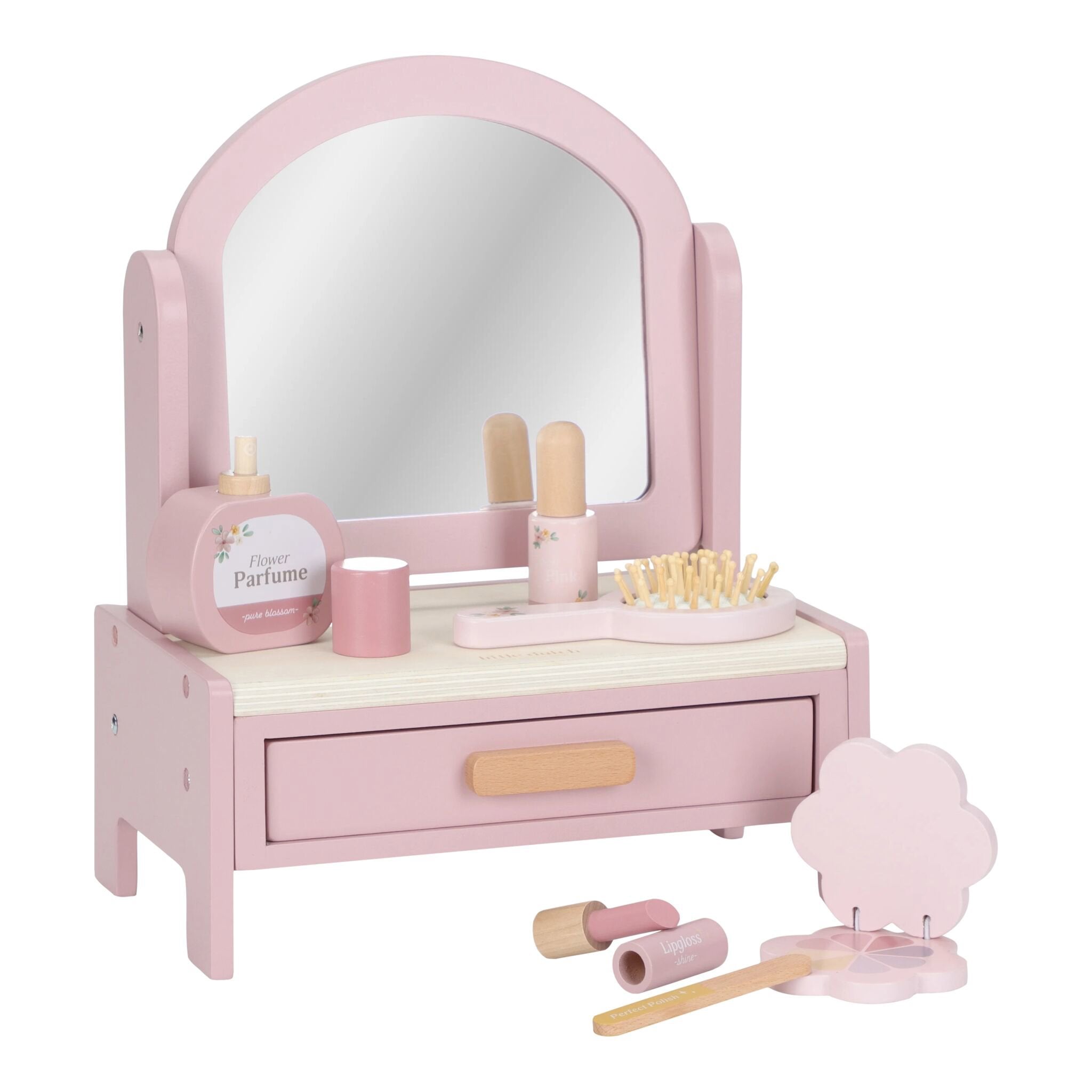Wooden dressing table - Pink - Essentials