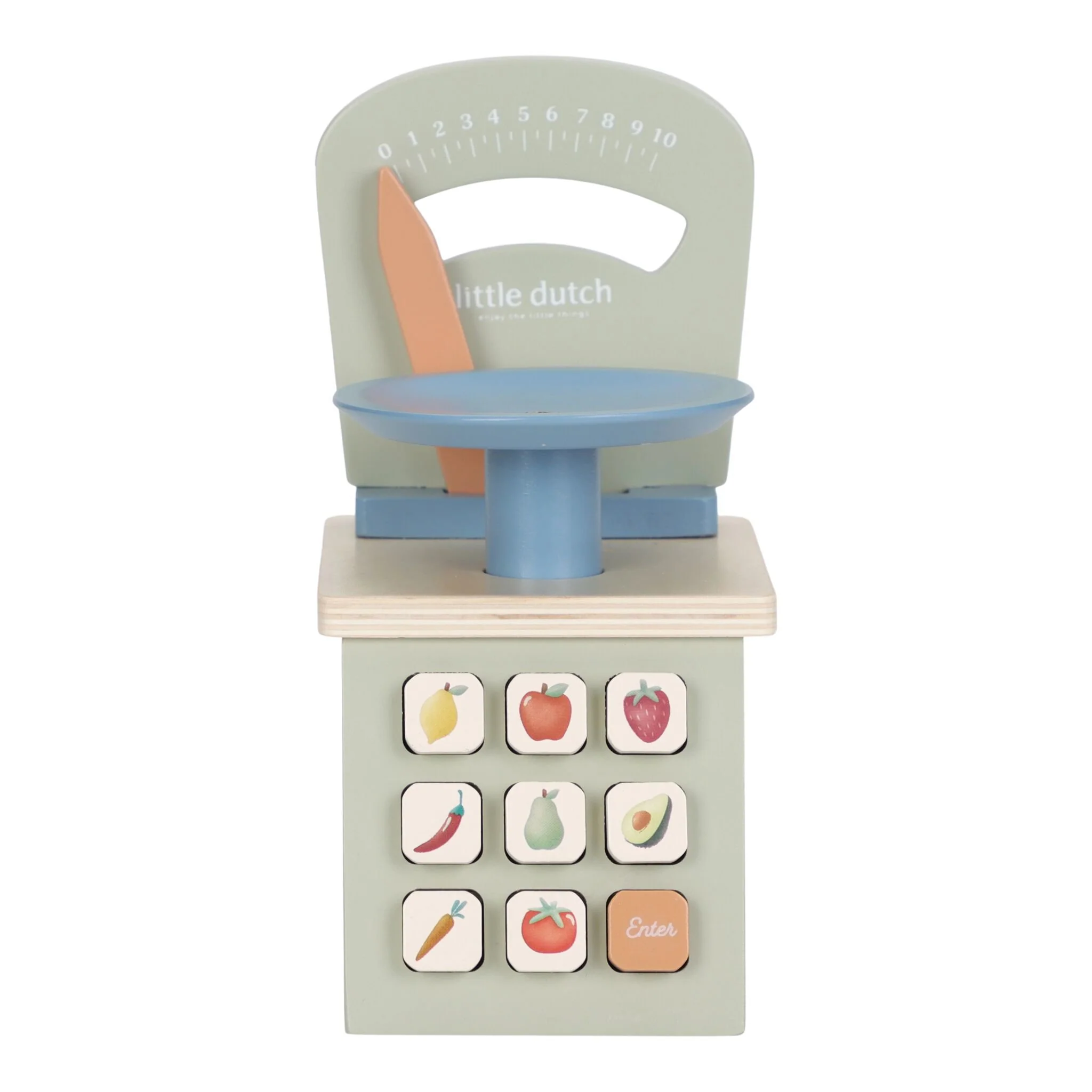 Wooden play scale - Green